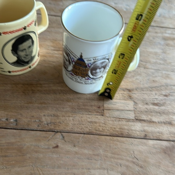 Charles & Diana Vintage 1981 Lady Diana Prince Charles Royal Wedding Mugs (2) - Picture 12 of 15